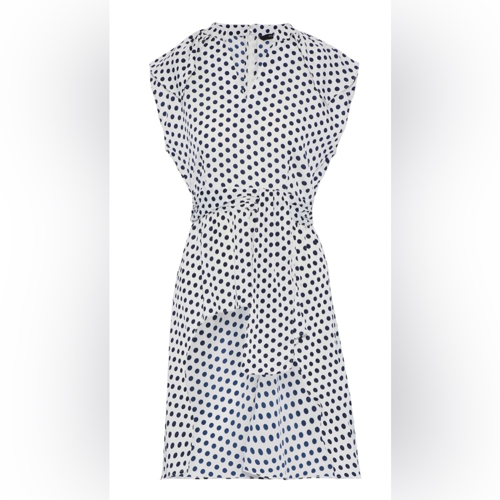 NWT Walter Baker Blake High Low Top, Navy Blue Polka Dots